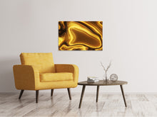 Laden Sie das Bild in den Galerie-Viewer, Leinwandbild Abstrakt Flüssiges Gold