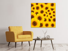 Laden Sie das Bild in den Galerie-Viewer, Leinwandbild Ein Strauss Sonnenblumen