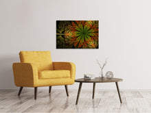 Laden Sie das Bild in den Galerie-Viewer, Leinwandbild Abstraktes Blumenmuster