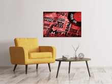 Laden Sie das Bild in den Galerie-Viewer, Leinwandbild Writings Music Grunge