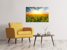 Laden Sie das Bild in den Galerie-Viewer, Leinwandbild Ein Feld voller Sonnenblumen