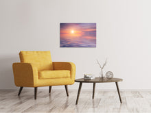 Laden Sie das Bild in den Galerie-Viewer, Leinwandbild Sonnenuntergang auf See