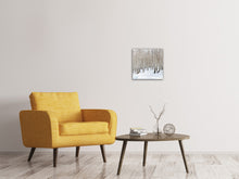 Laden Sie das Bild in den Galerie-Viewer, Leinwandbild Birkenwald-Spuren im Schnee