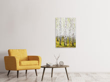Laden Sie das Bild in den Galerie-Viewer, Leinwandbild Der Birkenwald im Frühling