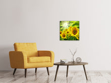 Laden Sie das Bild in den Galerie-Viewer, Leinwandbild Die Sonne und die Blumen