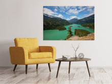 Laden Sie das Bild in den Galerie-Viewer, Leinwandbild Diablo Bergsee