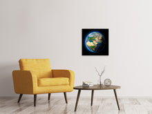 Laden Sie das Bild in den Galerie-Viewer, Leinwandbild Die Erde als Planet