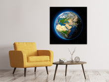Laden Sie das Bild in den Galerie-Viewer, Leinwandbild Die Erde als Planet