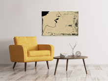 Laden Sie das Bild in den Galerie-Viewer, Leinwandbild Frauenportrait im Grungestil