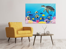 Laden Sie das Bild in den Galerie-Viewer, Leinwandbild Kinder Unterwasserwelt