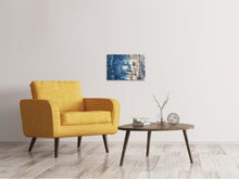 Laden Sie das Bild in den Galerie-Viewer, Leinwandbild Buddha Statur