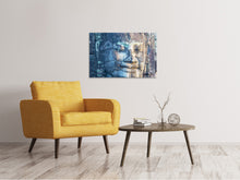 Laden Sie das Bild in den Galerie-Viewer, Leinwandbild Buddha Statur