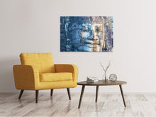 Laden Sie das Bild in den Galerie-Viewer, Leinwandbild Buddha Statur