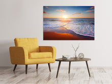 Laden Sie das Bild in den Galerie-Viewer, Leinwandbild Sonnenuntergang am Horizont