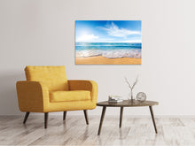 Laden Sie das Bild in den Galerie-Viewer, Leinwandbild Spuren im Sand