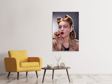 Laden Sie das Bild in den Galerie-Viewer, Leinwandbild Pin Up Kuss