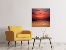 Laden Sie das Bild in den Galerie-Viewer, Leinwandbild Zeile auf den Sand