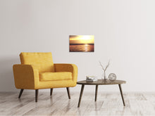 Laden Sie das Bild in den Galerie-Viewer, Leinwandbild Sonnenuntergang an der See