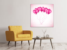 Laden Sie das Bild in den Galerie-Viewer, Leinwandbild Herzballons