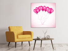 Laden Sie das Bild in den Galerie-Viewer, Leinwandbild Herzballons