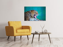 Laden Sie das Bild in den Galerie-Viewer, Leinwandbild Achtung Leopard