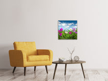 Laden Sie das Bild in den Galerie-Viewer, Leinwandbild Blumenwiese