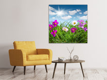 Laden Sie das Bild in den Galerie-Viewer, Leinwandbild Blumenwiese
