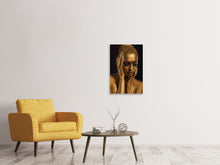 Laden Sie das Bild in den Galerie-Viewer, Leinwandbild Gold-Face