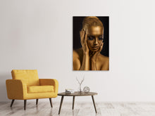 Laden Sie das Bild in den Galerie-Viewer, Leinwandbild Gold-Face