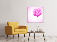 Laden Sie das Bild in den Galerie-Viewer, Leinwandbild Rosarote Luftballons