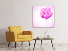 Laden Sie das Bild in den Galerie-Viewer, Leinwandbild Rosarote Luftballons