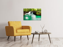 Laden Sie das Bild in den Galerie-Viewer, Leinwandbild Der Fluss am Wasserfall