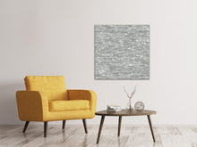 Laden Sie das Bild in den Galerie-Viewer, Leinwandbild Steinmauer in Grau