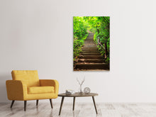 Laden Sie das Bild in den Galerie-Viewer, Leinwandbild Waldtreppe