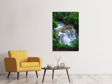 Laden Sie das Bild in den Galerie-Viewer, Leinwandbild Deep Forest Waterfall