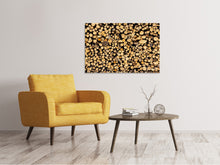 Laden Sie das Bild in den Galerie-Viewer, Leinwandbild Brennholz