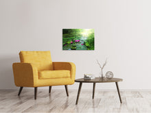 Laden Sie das Bild in den Galerie-Viewer, Leinwandbild Gartenteich