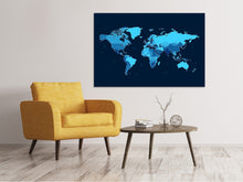 Laden Sie das Bild in den Galerie-Viewer, Leinwandbild Weltkarte