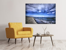 Laden Sie das Bild in den Galerie-Viewer, Leinwandbild Strandwellen