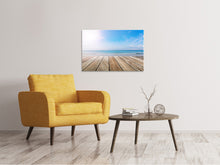 Laden Sie das Bild in den Galerie-Viewer, Leinwandbild Das schöne Strandhaus