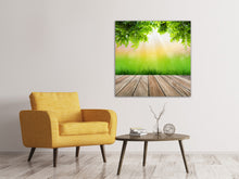 Laden Sie das Bild in den Galerie-Viewer, Leinwandbild Gartenterrasse