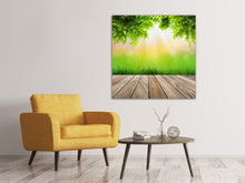 Laden Sie das Bild in den Galerie-Viewer, Leinwandbild Gartenterrasse