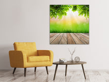 Laden Sie das Bild in den Galerie-Viewer, Leinwandbild Gartenterrasse