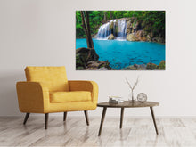 Laden Sie das Bild in den Galerie-Viewer, Leinwandbild Naturerlebnis Wasserfall