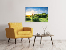 Laden Sie das Bild in den Galerie-Viewer, Leinwandbild Sonnenaufgang im Park