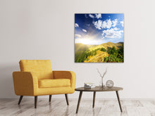 Laden Sie das Bild in den Galerie-Viewer, Leinwandbild Sonnenaufgang im Gebirge