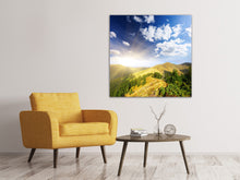 Laden Sie das Bild in den Galerie-Viewer, Leinwandbild Sonnenaufgang im Gebirge
