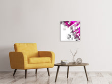Laden Sie das Bild in den Galerie-Viewer, Leinwandbild 3D-Kristalle Pink