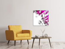 Laden Sie das Bild in den Galerie-Viewer, Leinwandbild 3D-Kristalle Pink
