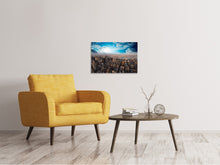 Laden Sie das Bild in den Galerie-Viewer, Leinwandbild Skyline Über den Dächern von Manhattan